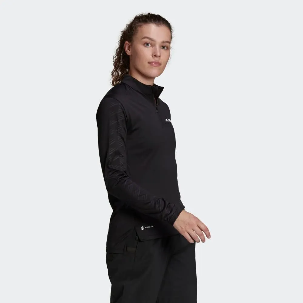adidas Women's Terrex Multi Half-zip Long Sleeve T-shirt
