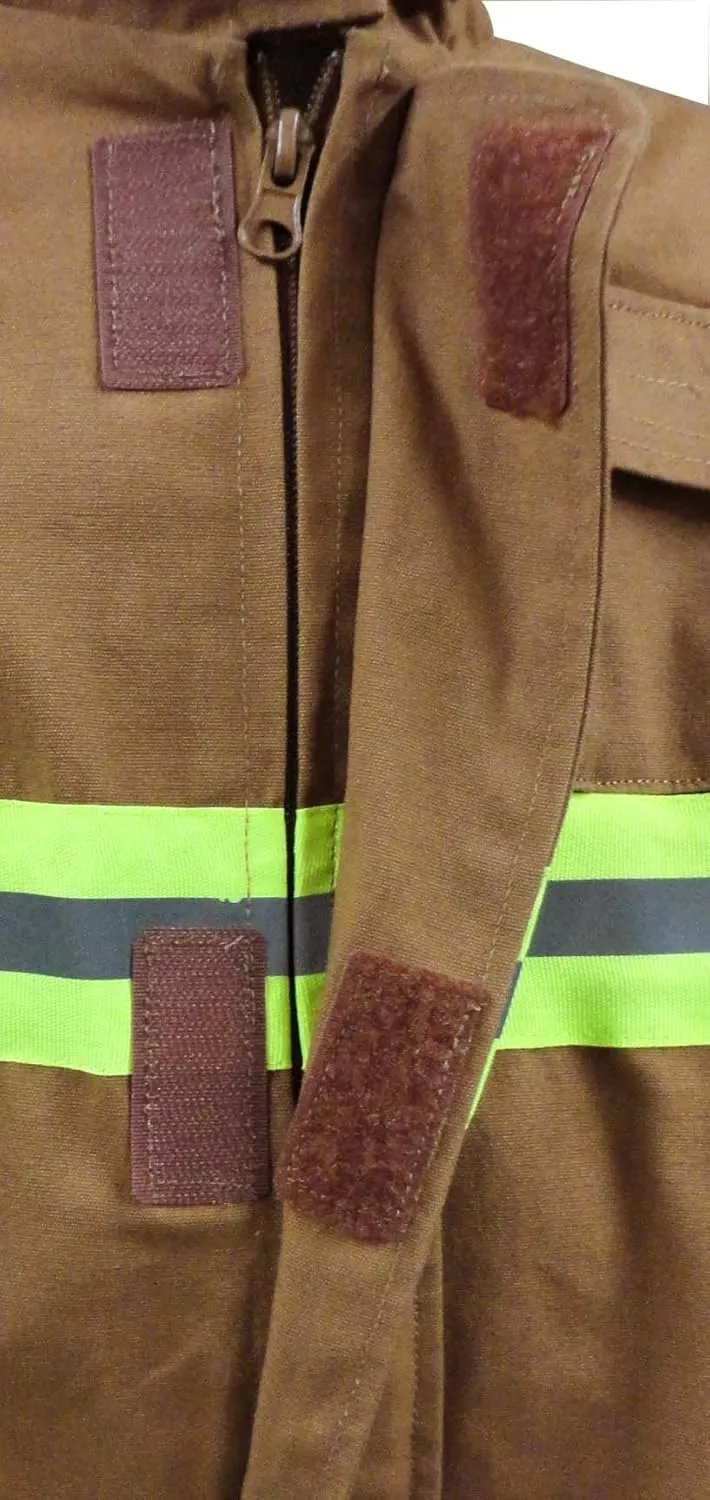 Aeromax PERSONALIZED Jr. Firefighter Suit/Bunker Gear, BLACK or TAN