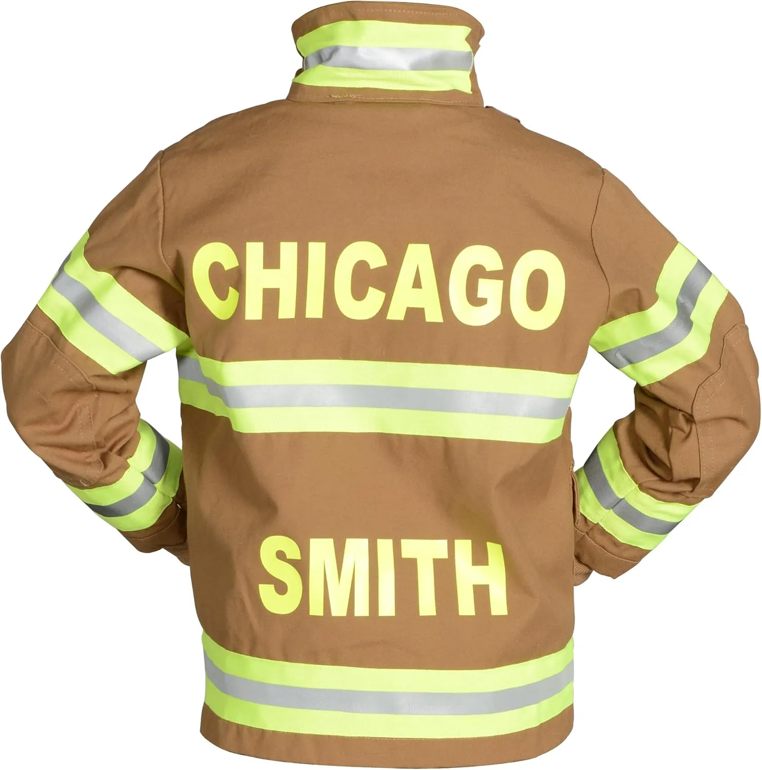 Aeromax PERSONALIZED Jr. Firefighter Suit/Bunker Gear, BLACK or TAN