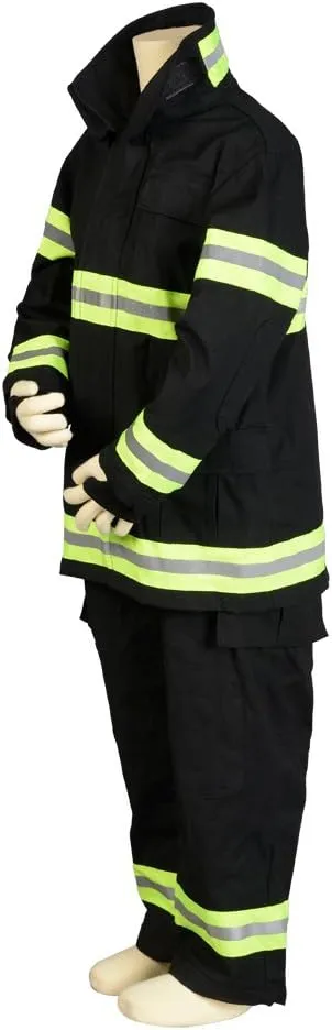Aeromax PERSONALIZED Jr. Firefighter Suit/Bunker Gear, BLACK or TAN