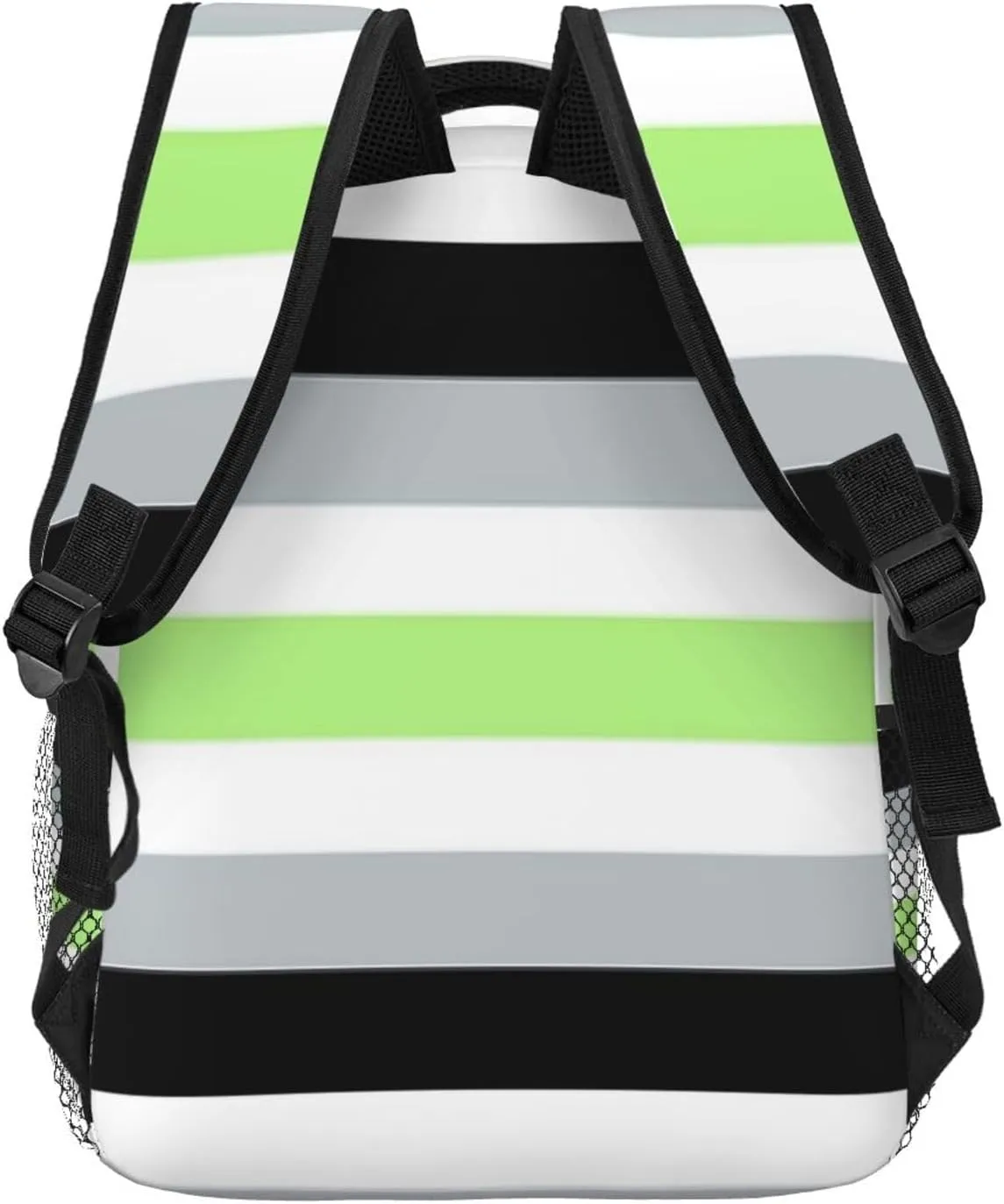 Agender flag Backpack Lightweight Laptop Backpack Casual Daypack Travel Double Shoulder Bag For Women Men