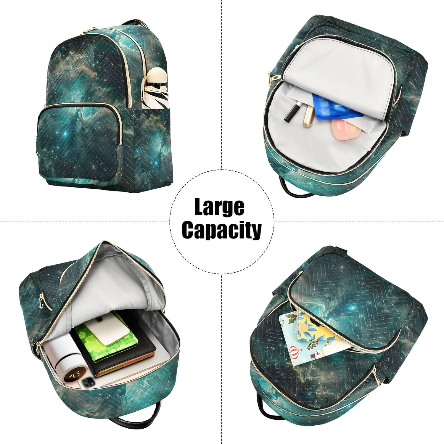 ALAZA Galaxy Starry Sky Mini Backpack Purse for Women Travel Bag Lightweight Shoulder Bag Fashion Daypack