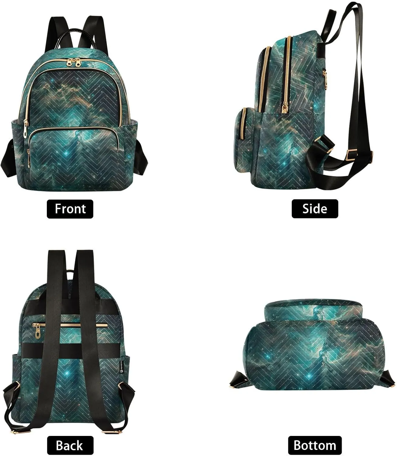 ALAZA Galaxy Starry Sky Mini Backpack Purse for Women Travel Bag Lightweight Shoulder Bag Fashion Daypack