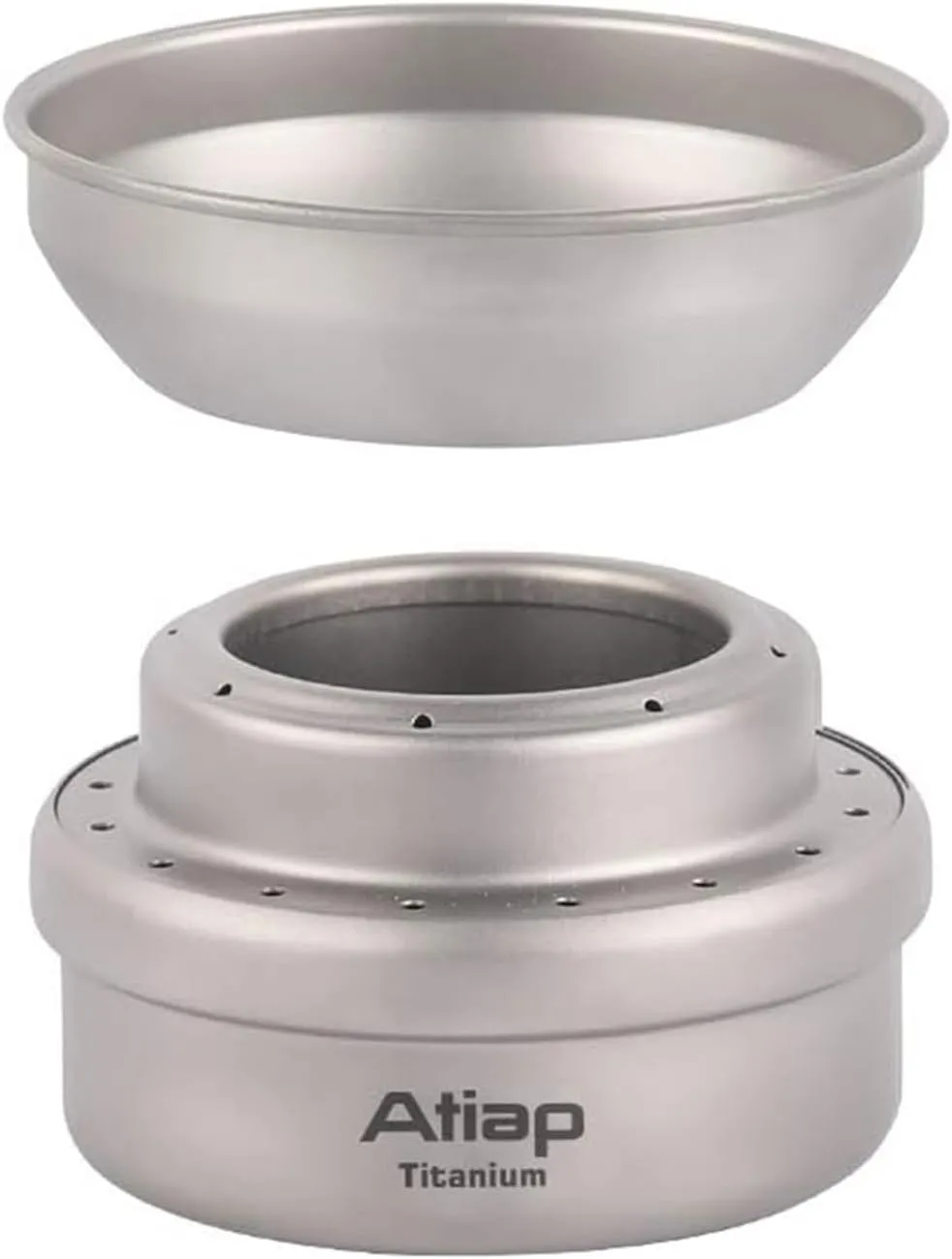 Alcohol Stove with Cover Titanium Portable Camping Backpacking Hiking Stove with Carry Bag (Stove Cover)