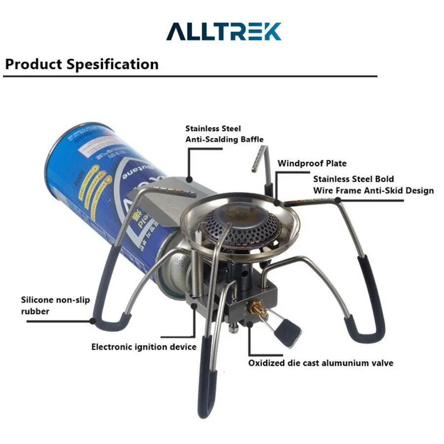 ALLTREK Kompor Camping Lipat SPIDER Outdoor Gas Stove Portable