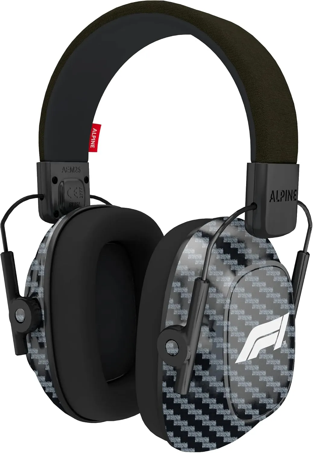 Alpine Racing Pro Earmuff F1® - Earmuffs for Adults - 22 dB - ANSI Certified - Premium Noise Protection for Race Events - High End Carbon - Noise Reduction Headphones - Light-Weight Design