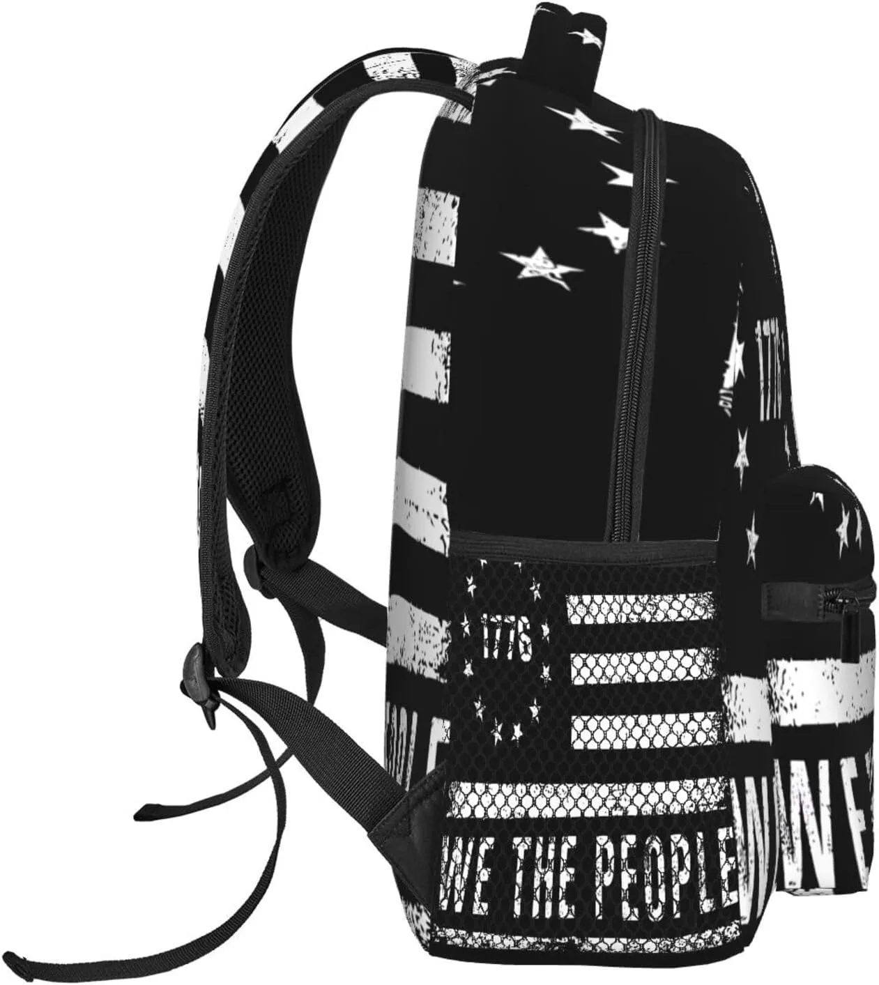 America Independence Day 1776 Stayin' Fly On The Fourth Of July Backpack Casual Laptop Backpack Double Shoulder Bag Lightweight Backpack For Women Men Travel