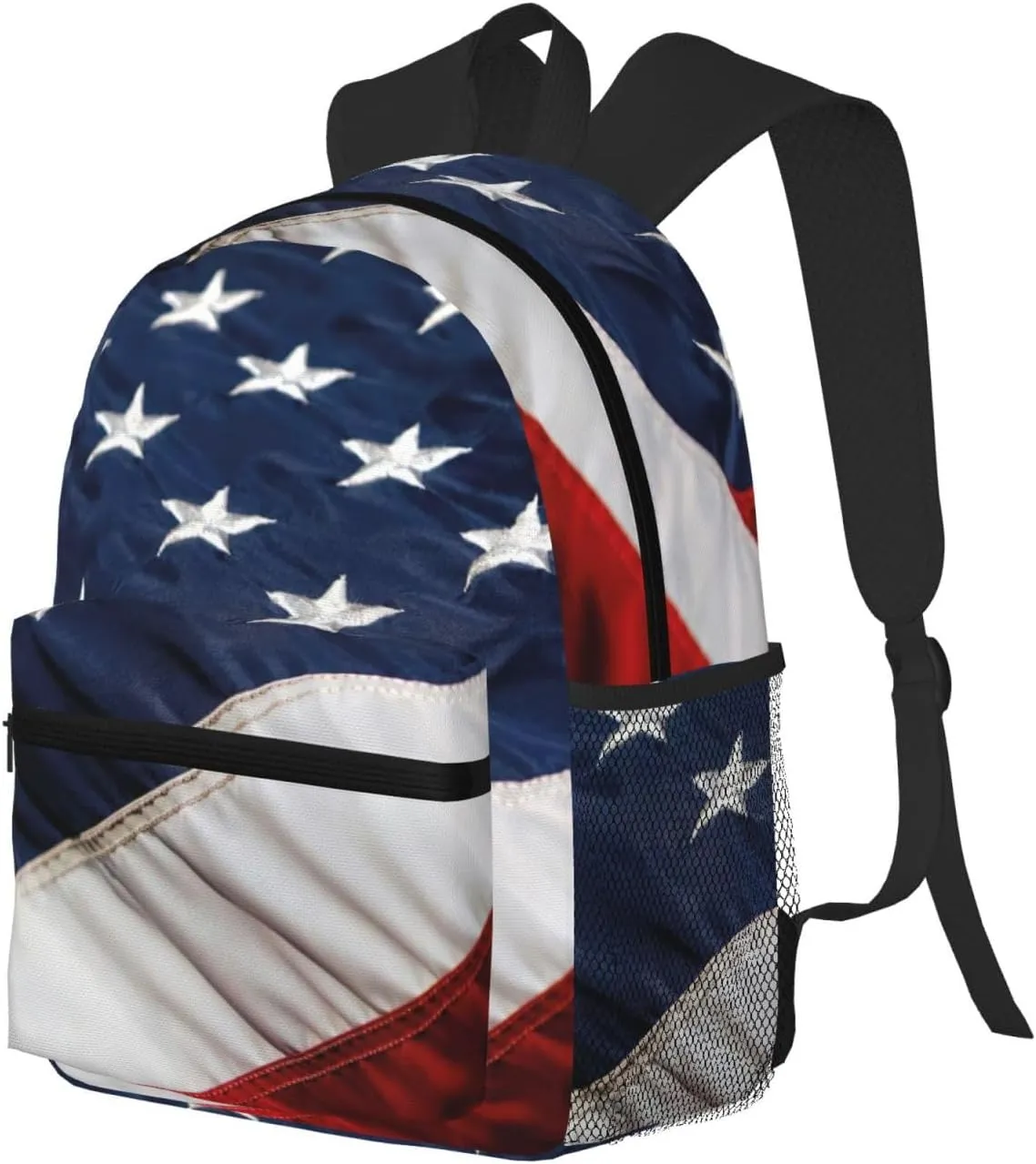 American Flag Print Backpack For Men And Women Lightweight Backpack Casual Daypack For Workplace Travel