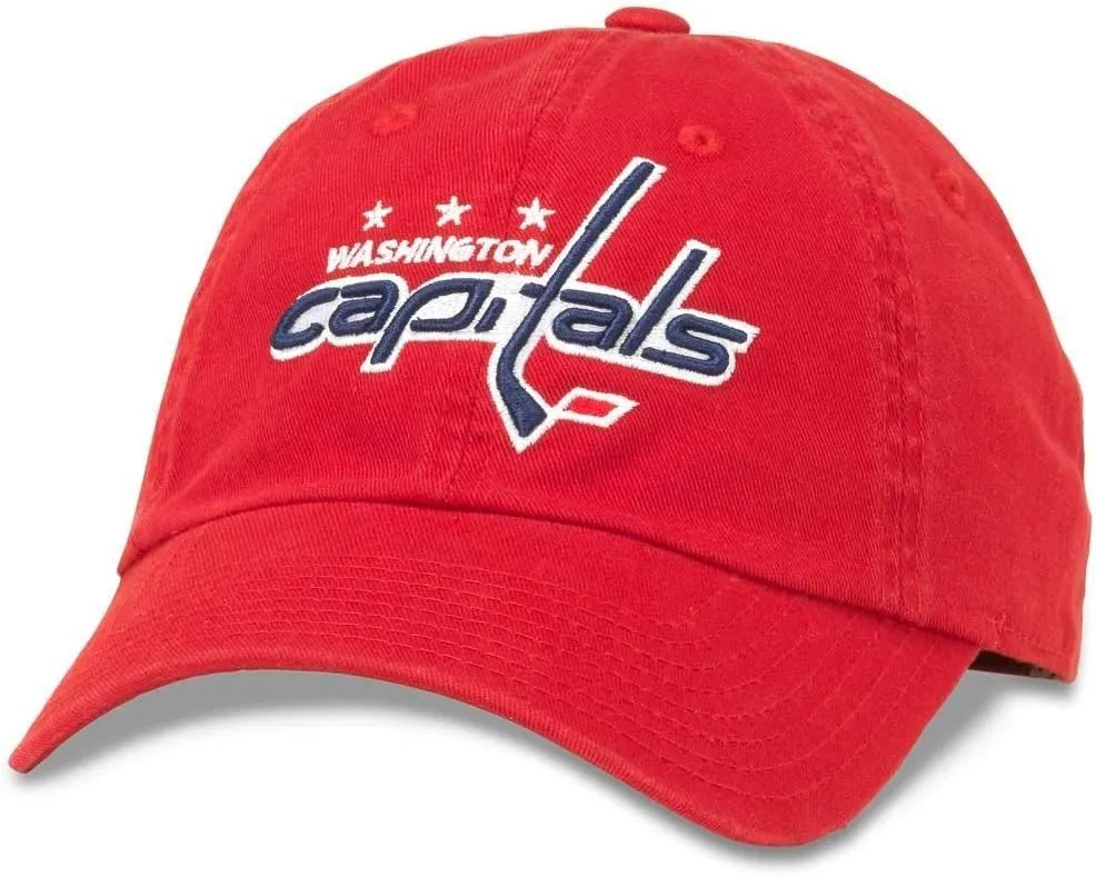 AMERICAN NEEDLE Unisex Blue Line NHL National Hockey League Team Baseball Hat Adjustable Buckle Strap Dad Cap