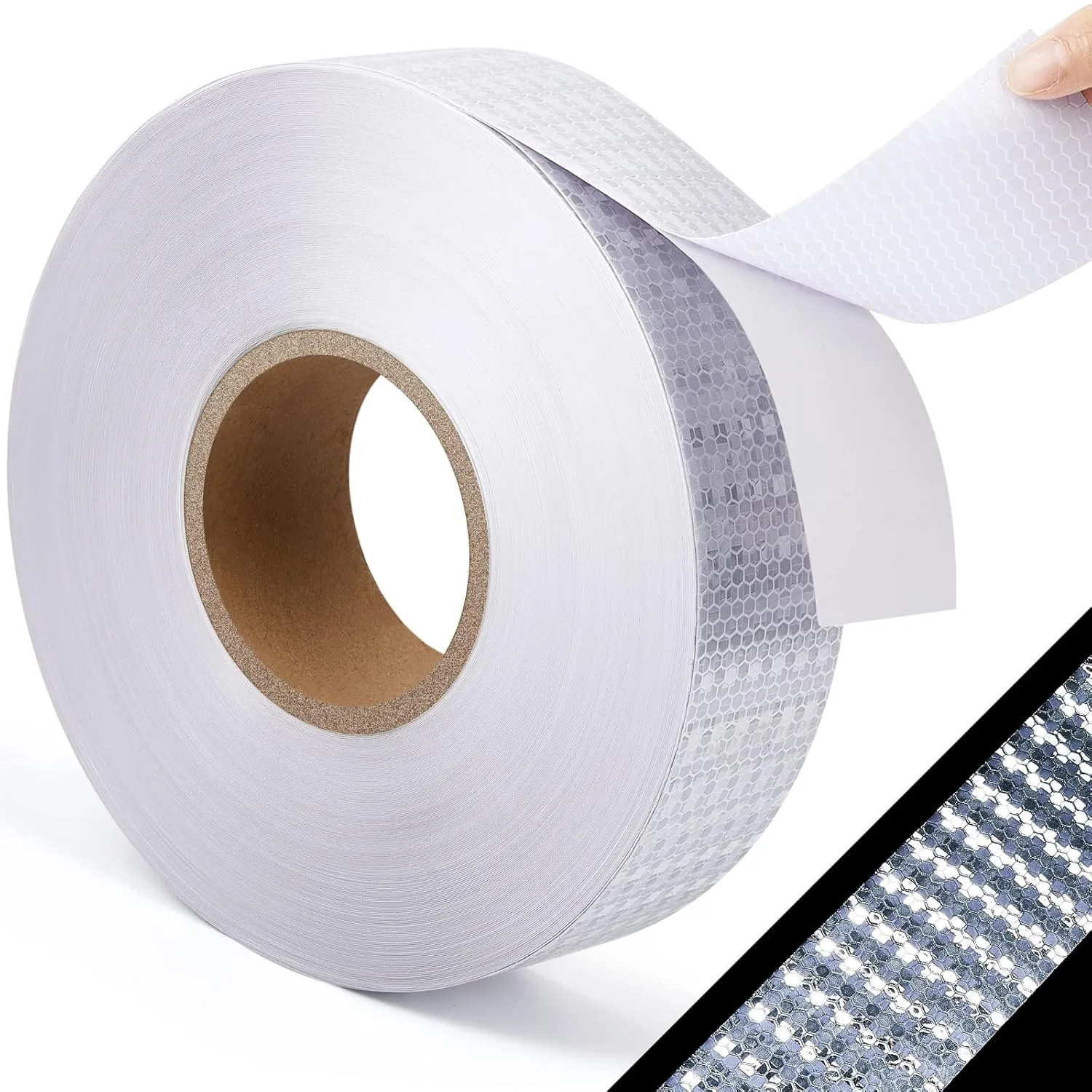 Amylove 230 Ft Driveway Basketball Tape Outdoor Court Tape Adhesive Court Marking Tape Court Lines for Tennis Badminton Parking Floor Pavement Driveway Indoor, 2 in Wide (White, PVC)