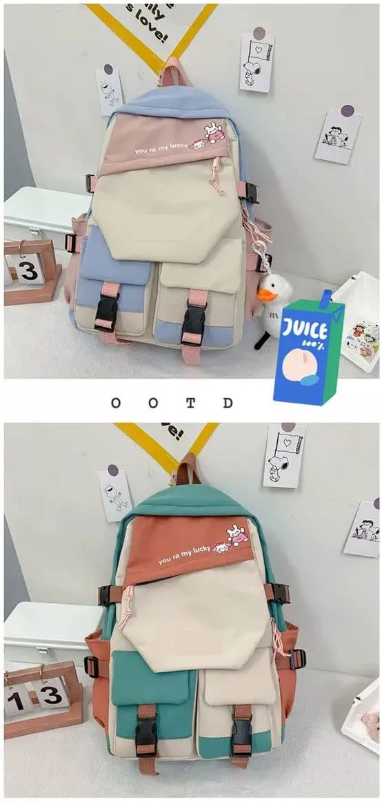 Anime My Dress Up Darling Marin Kitagawa dokidoki Backpack Cosplay Kawaii Backpack With Pendant Duck (5)