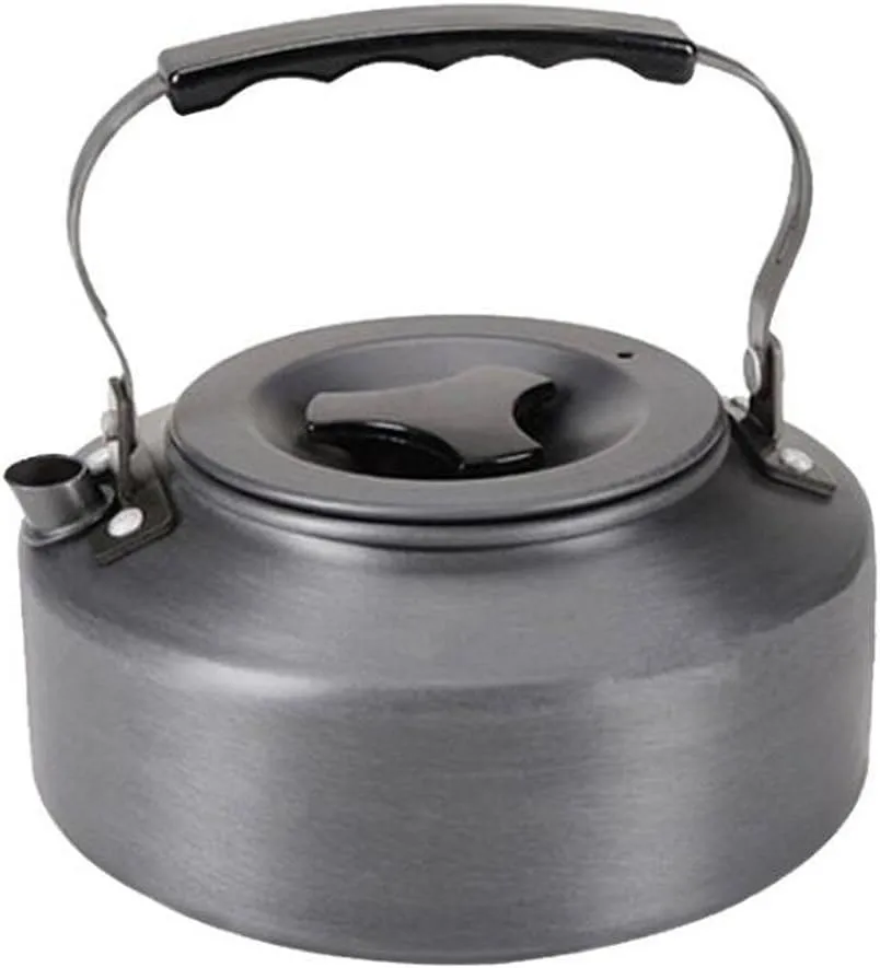 Anodised Aluminum Portable Ultra-Light Water Kettle Teapot Coffee Pot for Outdoor Activities 1.1L