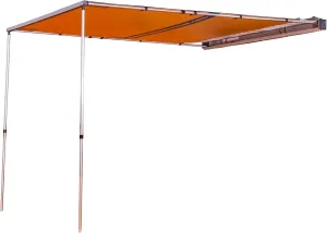 ARB 4x4 Accessories 814411 Retractable Aluminium Awning with Led Light Strip Included 2500x2500mm 8.2 Feet x 8.2 Feet Deal for Camping, Roadtrips, Outdoor Trips, Travel, Expedition, RV, Camper, 4x4