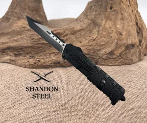 Armed Force Tactical 5.5" OTF Knife with Tanto Blade 264BKTP