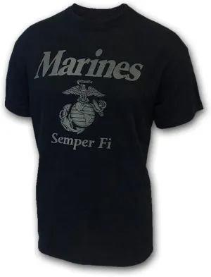 Armed Forces Gear US Marine Corps Reflective PT Short-Sleeve T-Shirt - Official Licensed United States Marines Shirts for Men