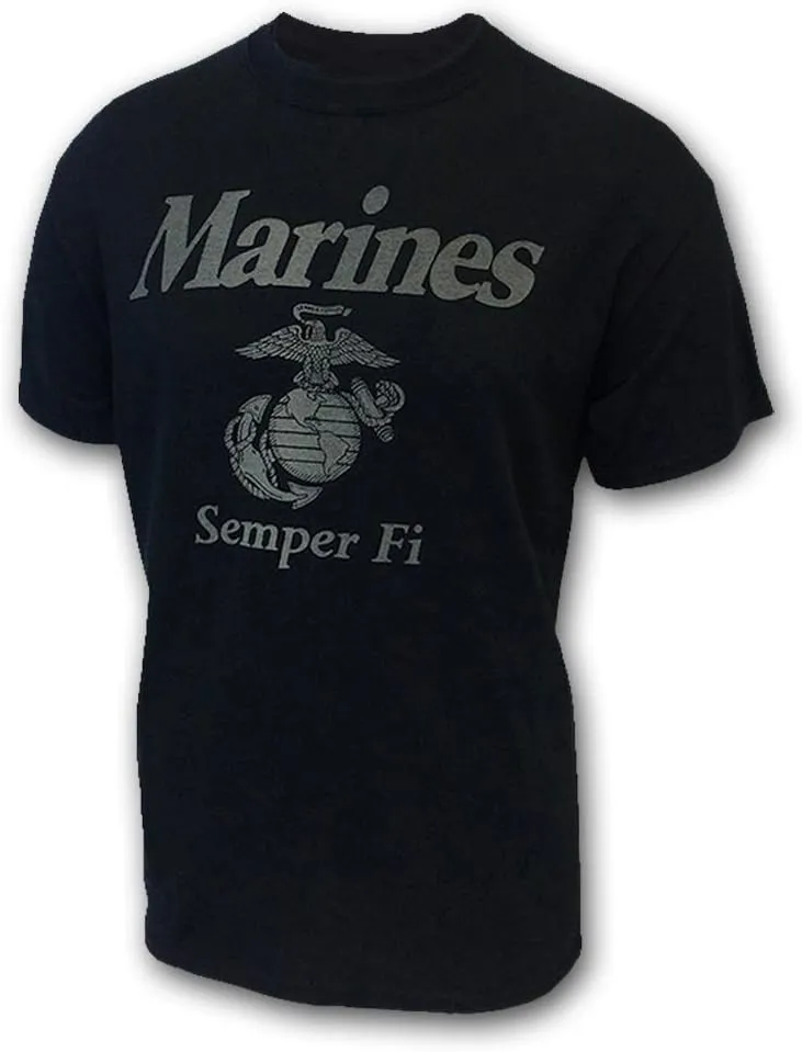 Armed Forces Gear US Marine Corps Reflective PT Short-Sleeve T-Shirt - Official Licensed United States Marines Shirts for Men