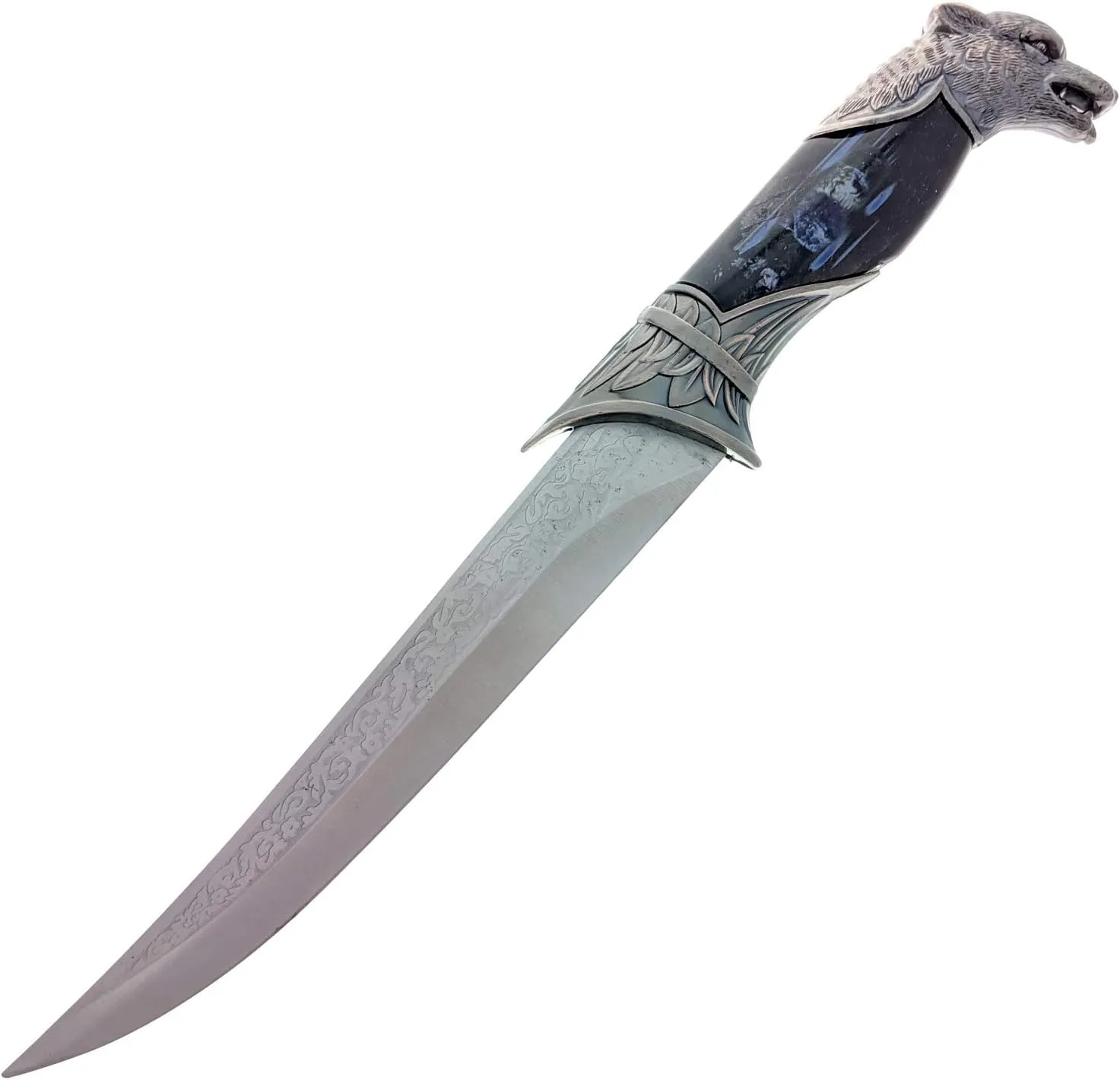 ASR Outdoor 13 Inch Collectors Hunting Knife Decorative Scabbard and Handle with Animal Head (Many Styles)