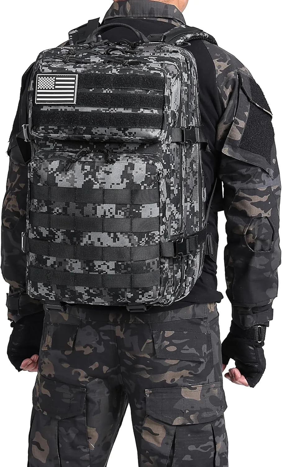 ATBP Military Tactical Molle Rucksack Backpack 45 Liters Hiking Daypack for Travel Hunting Camping