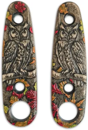 Autumn Owl Scales - Compatible with ESEE Izula-2 Knife by Svechnikov Workshop