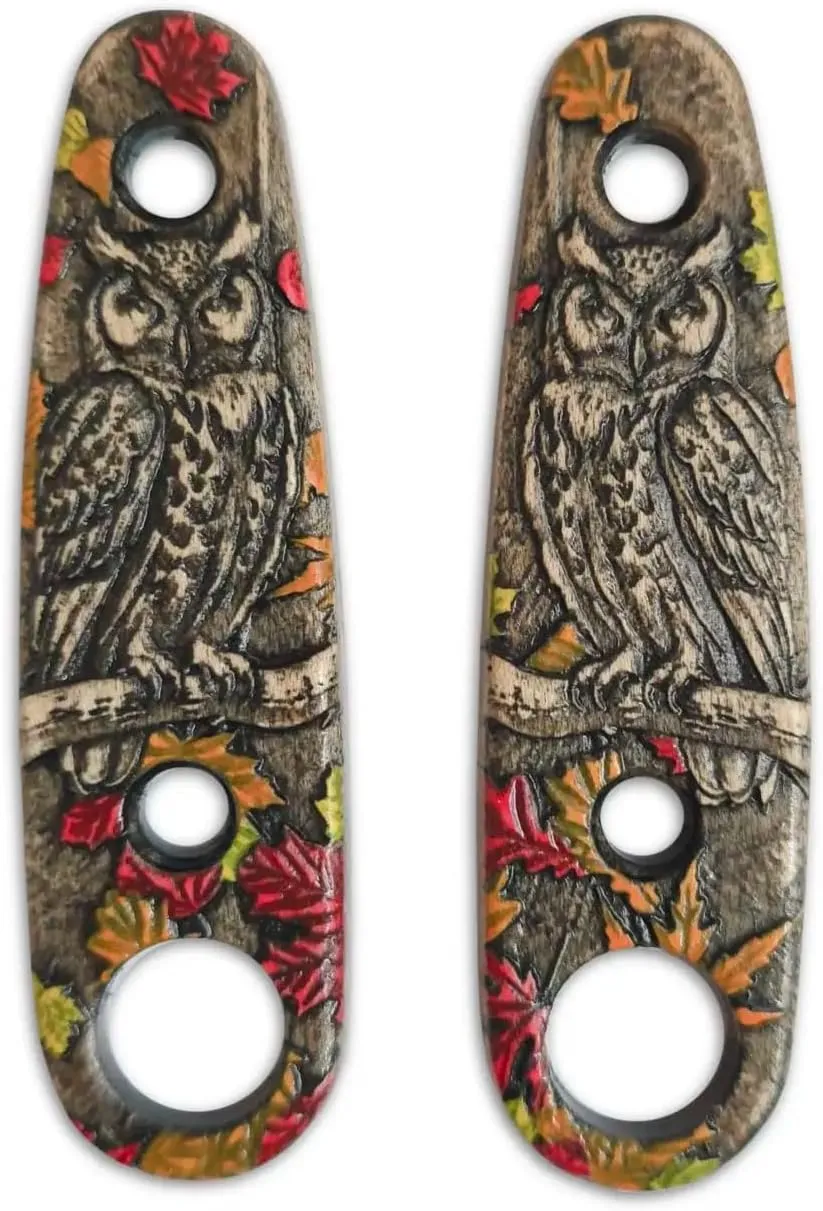 Autumn Owl Scales - Compatible with ESEE Izula-2 Knife by Svechnikov Workshop