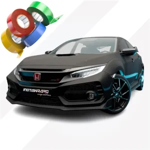 Avery Chrome Delete Tape Stripe | Vinyl Film Car Wrap Custom Stripes | Matte Black | 180-O | 3.5" x 25ft | Instawraps Heat Resistance Pro Wrapping Glove - Included