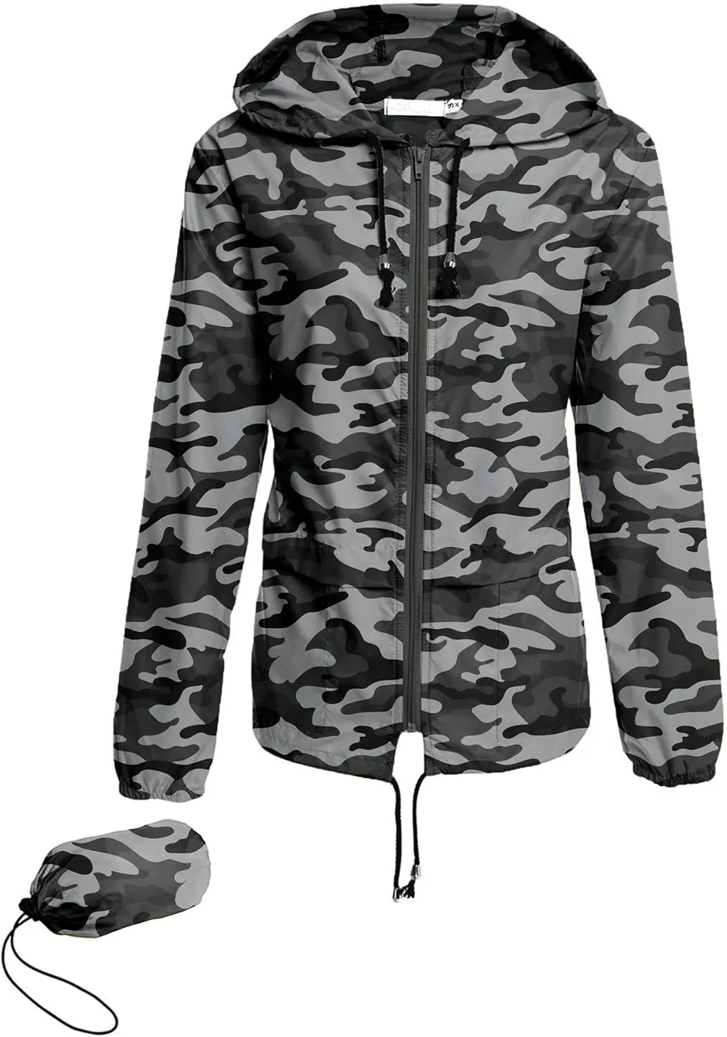Avoogue Raincoat Women Lightweight Waterproof Rain Jackets Packable Outdoor Hooded Windbreaker