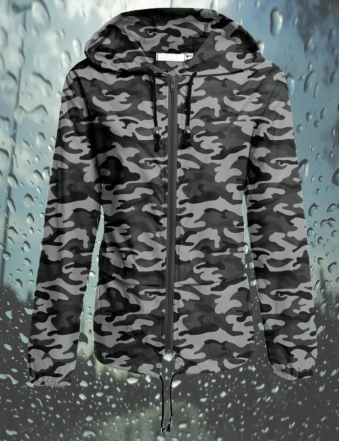 Avoogue Raincoat Women Lightweight Waterproof Rain Jackets Packable Outdoor Hooded Windbreaker
