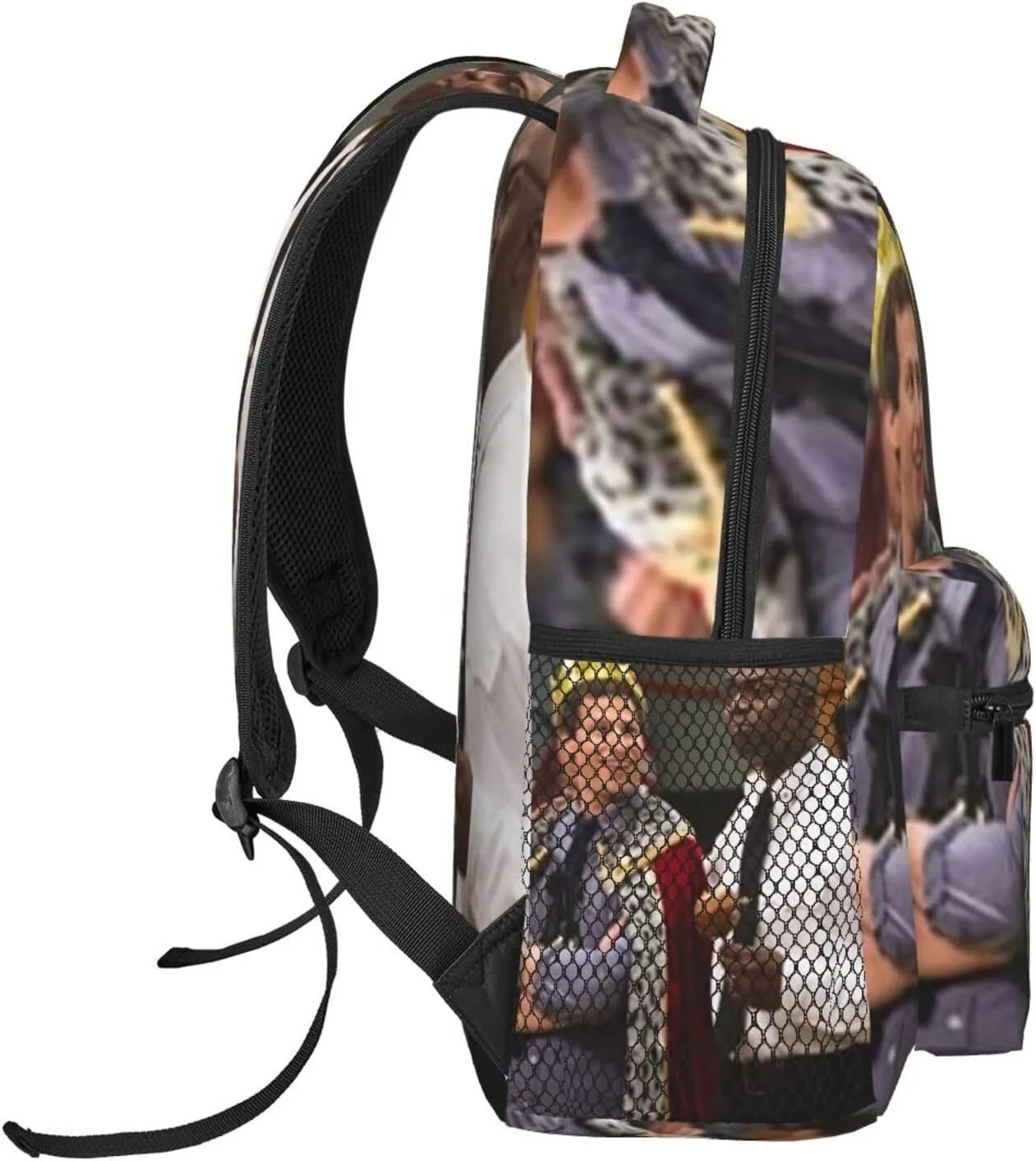 B-rooklyn Nine-Nine Casual Student Backpack With Adjustable Shoulder Straps And Cushioned Back For Comfort Black