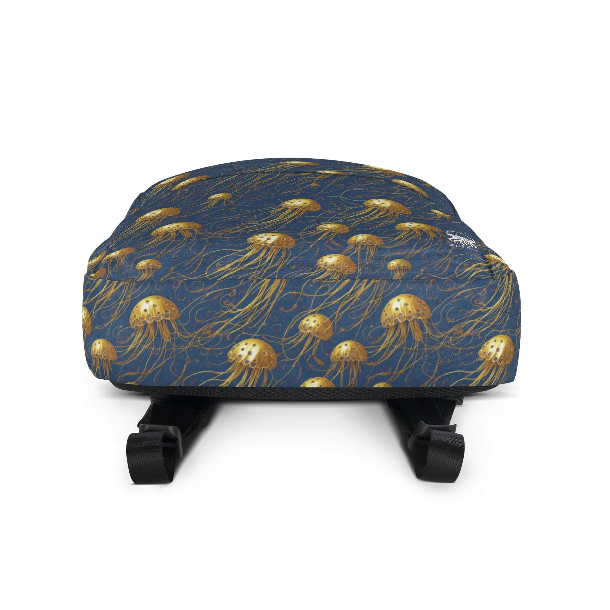 Backpack - Blue and Gold Jellyfishes