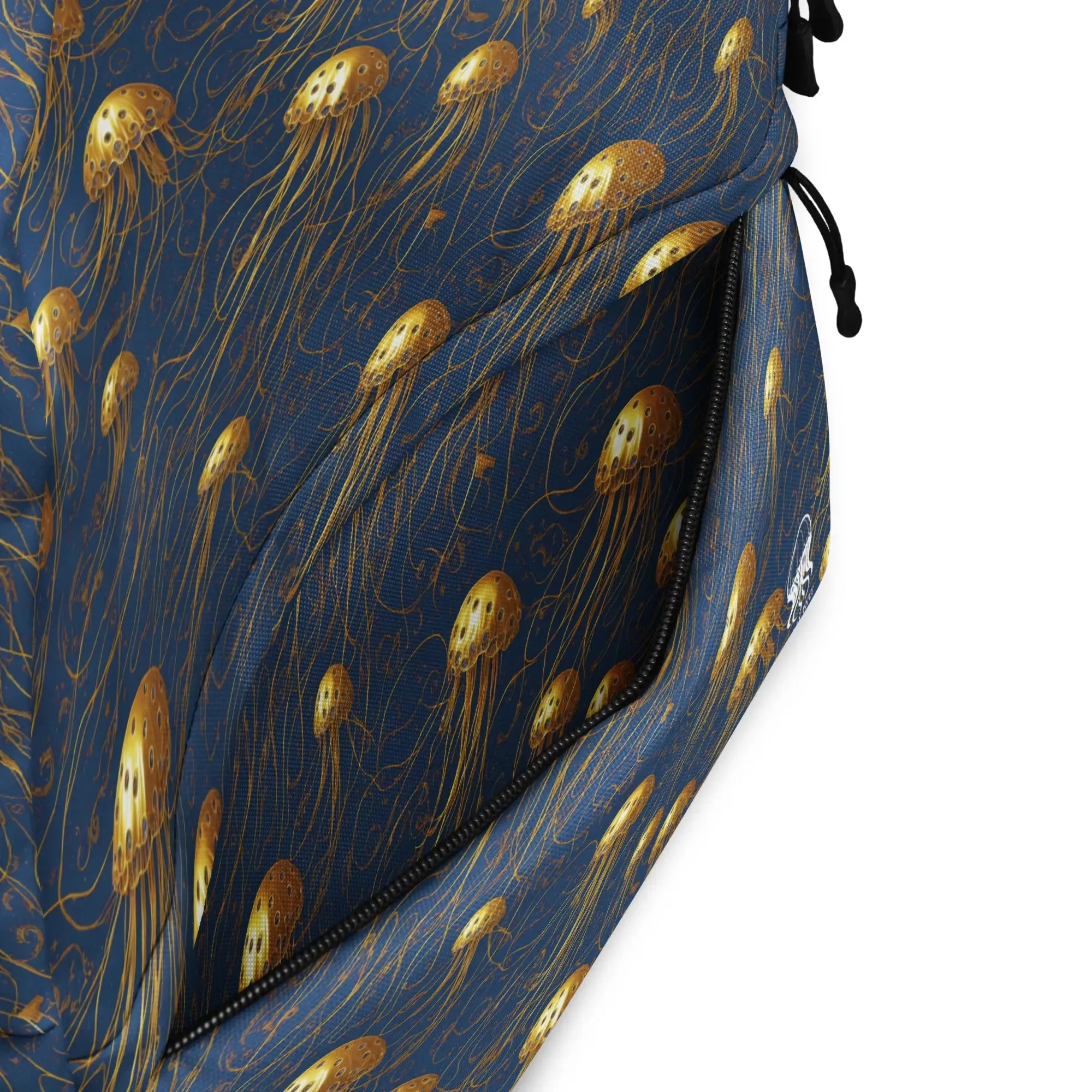 Backpack - Blue and Gold Jellyfishes