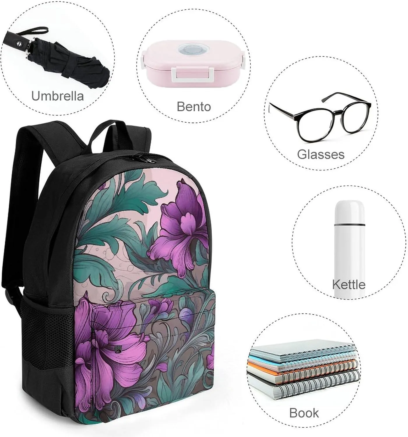 Backpack for Men Women Laptop Backpack Branches And Leaves Casual Daypack Laptop Bag for Travel
