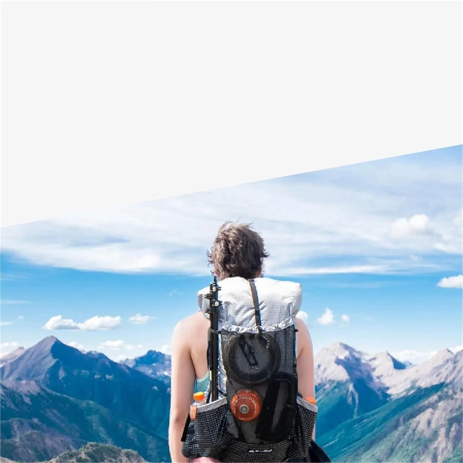 Backpack Pro Travel Camping Hiking Backpack Outdoor Ultralight Frameless Packs(Blue)