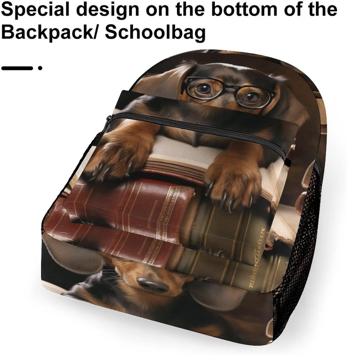 Backpacks Dachshund Book Travel Bag Laptop Backpack Casual Daypack for Weekender Business Hiking