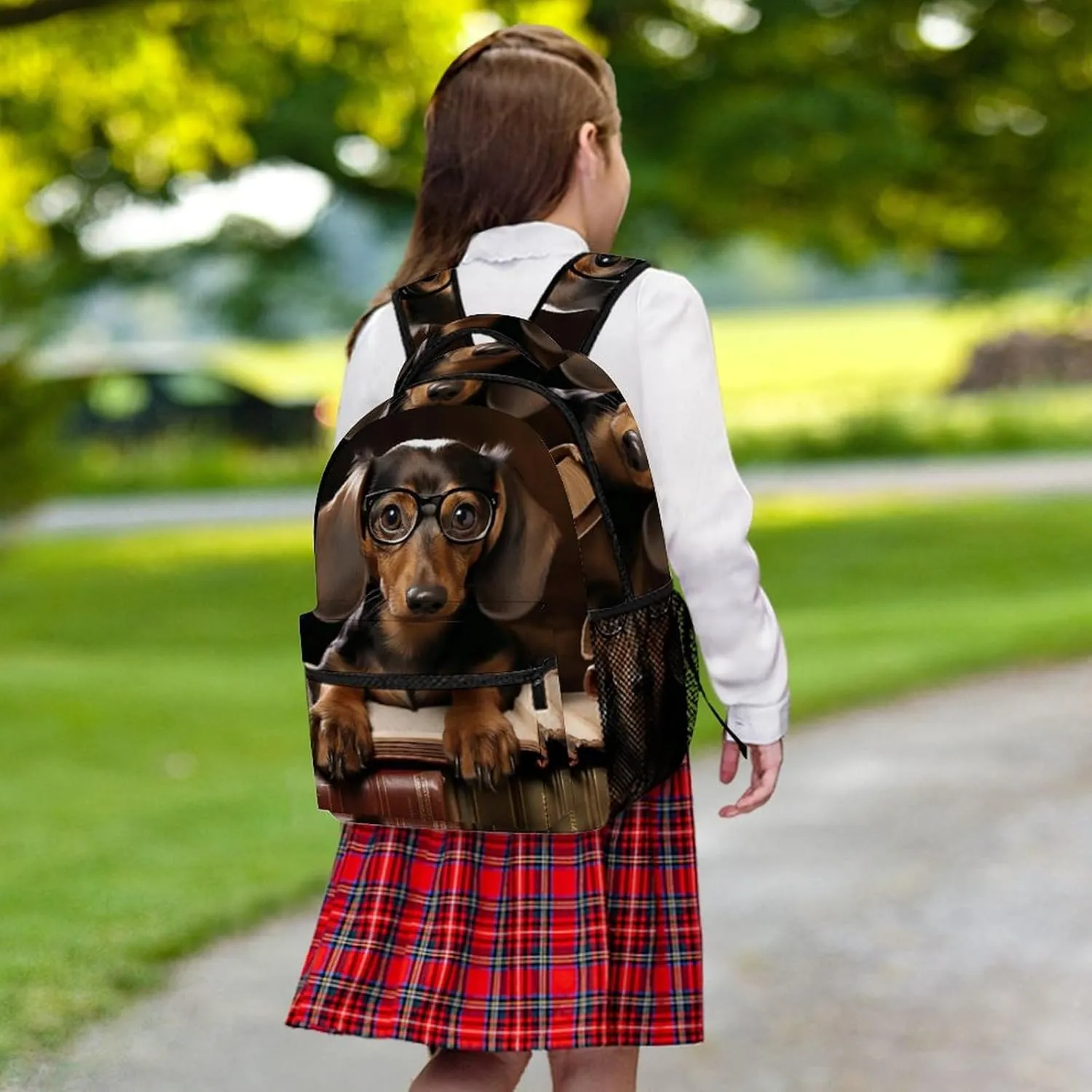 Backpacks Dachshund Book Travel Bag Laptop Backpack Casual Daypack for Weekender Business Hiking