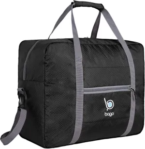 Bago Personal Item Travel Bag For Airlines - Fits As 18x14x8 inches Travel Bag Spirit & Frontier Airlines - Foldable Duffle Bag For Travel - Personal Item Bag Small Carry On Bag For Air Travel