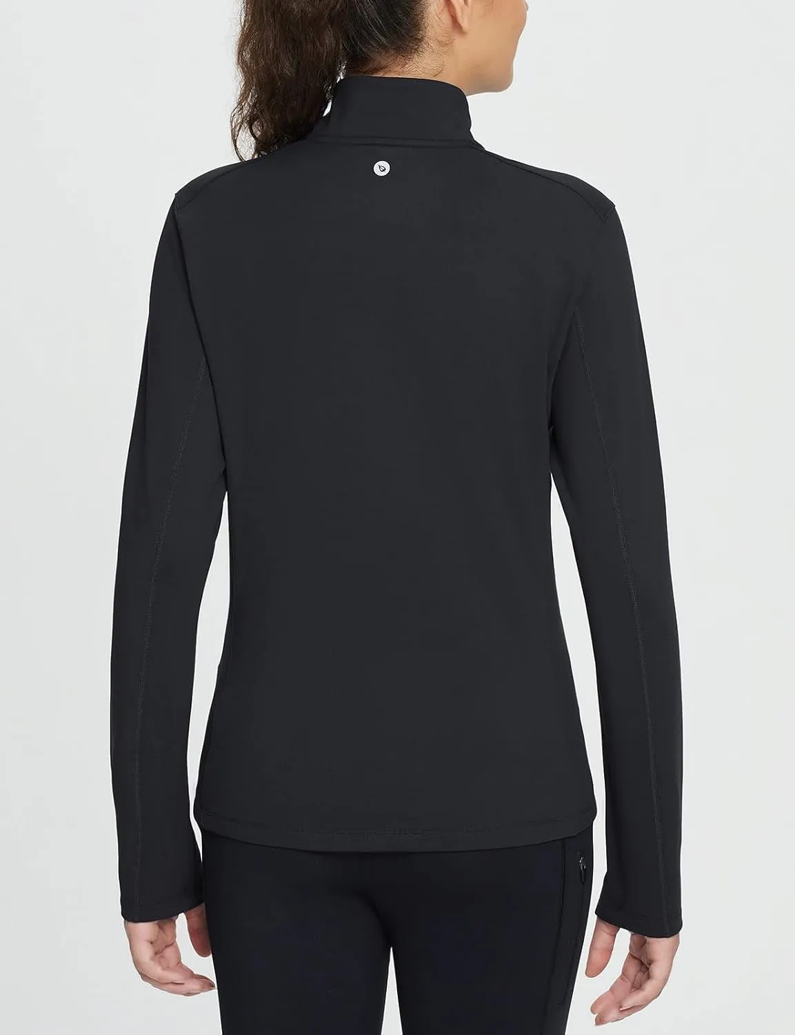 baleaf Women's Fleece Pullover Jacket Water Resistant Half Zip Thermal Golf Shirts Cold Weather Running Gear Winter