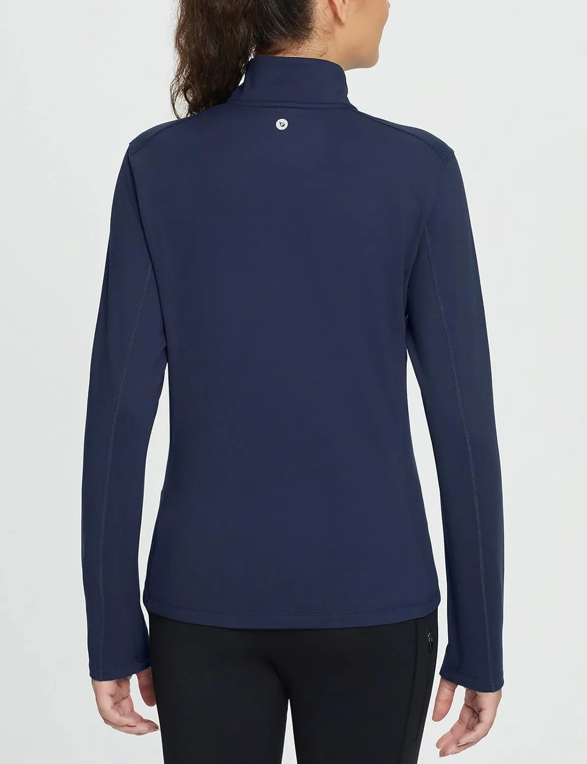 baleaf Women's Fleece Pullover Jacket Water Resistant Half Zip Thermal Golf Shirts Cold Weather Running Gear Winter