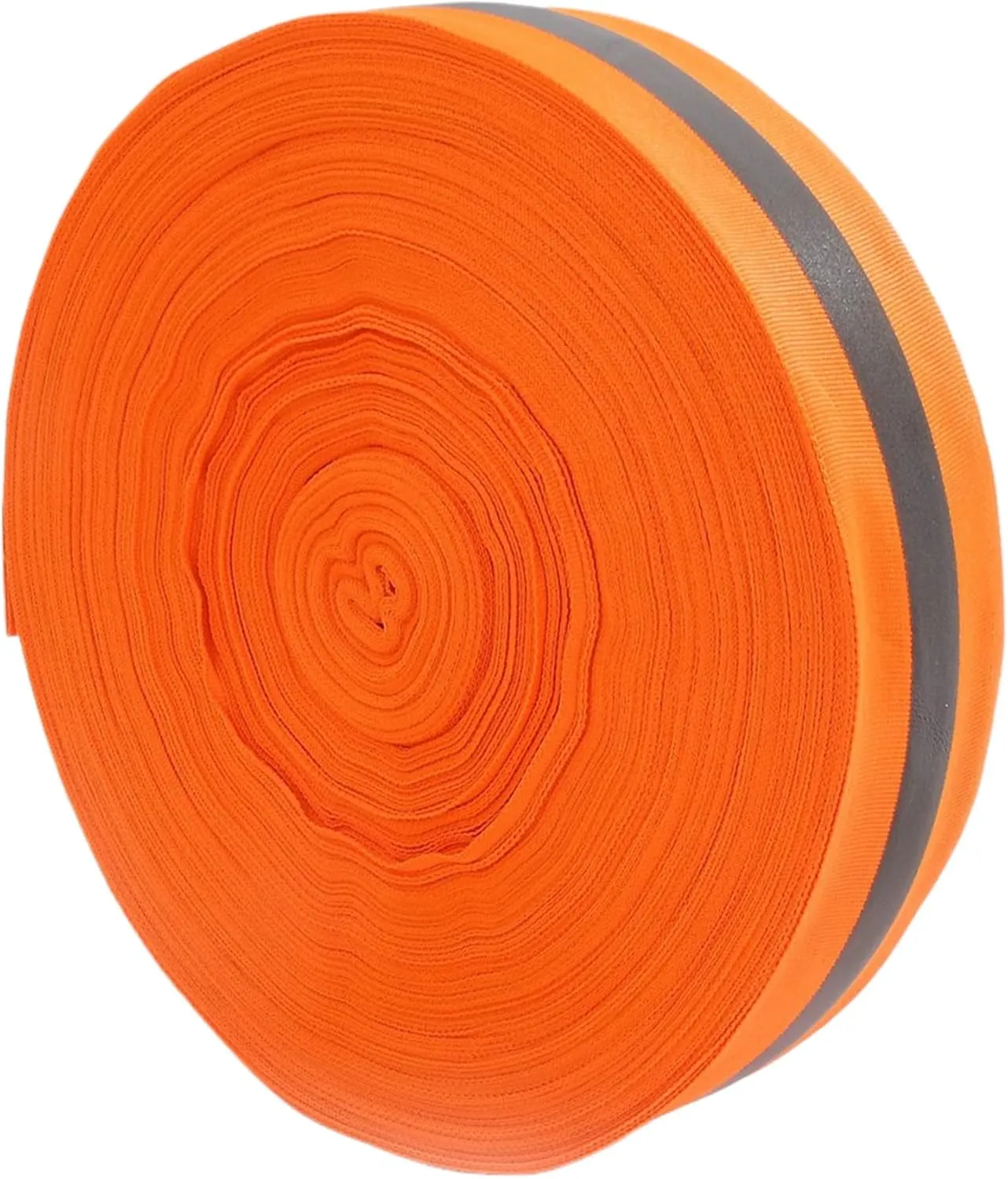 Beach Volleyball Lines 2'' x 328' Nylon Beach Vibrant Orange Volleyball Boundary Lines Tear-Resistant Reflective Caution for Running Track Lanes, Finish Line Markers Sand