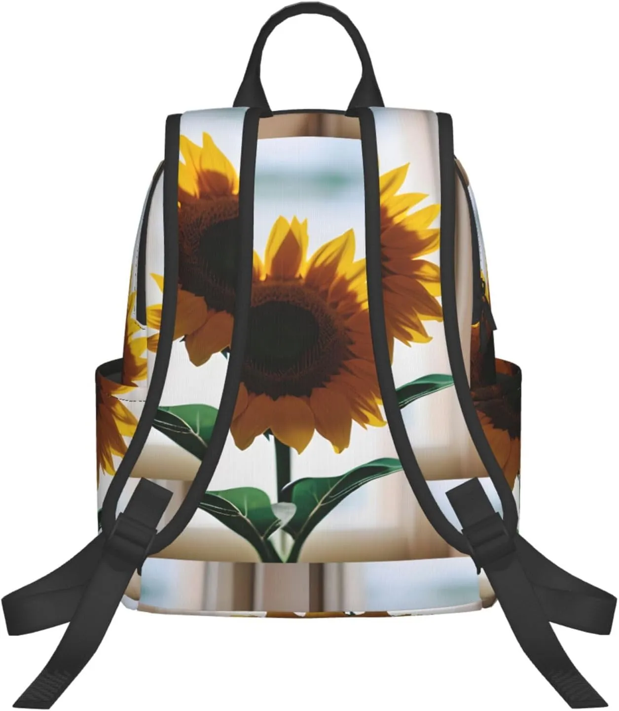 beautiful sunflowers print Lightweight Laptop Backpack Travel Daypack Bookbag for Women Men for Travel Work