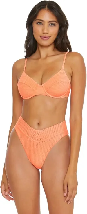 BECCA womens Line in the Sand Giselle Rib Textured Underwire Bra
