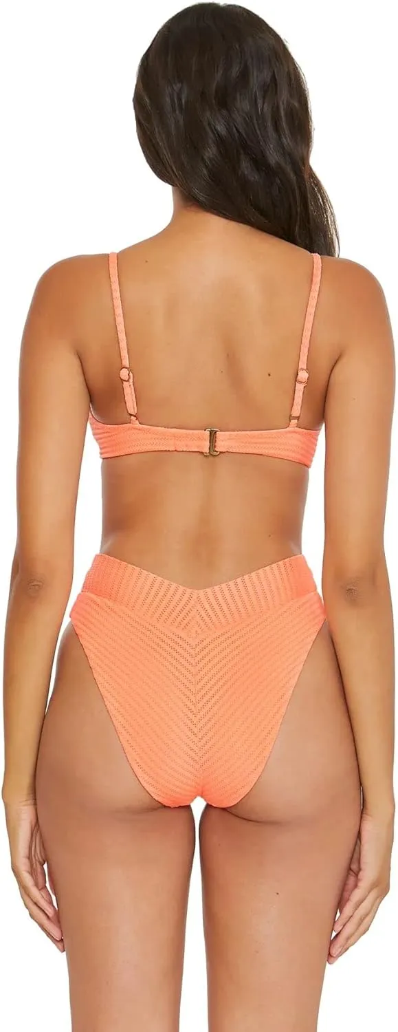 BECCA womens Line in the Sand Giselle Rib Textured Underwire Bra