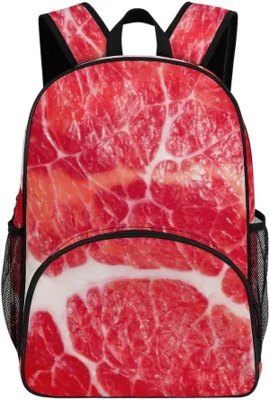 Beef Food Backpack for Worker Teacher Business Hiking Travel Bag Shoulders Bag