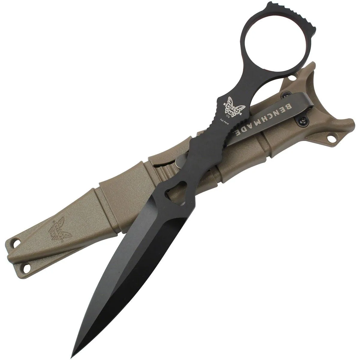 Benchmade 176 SOCP Black Dagger Sandstone Sheath