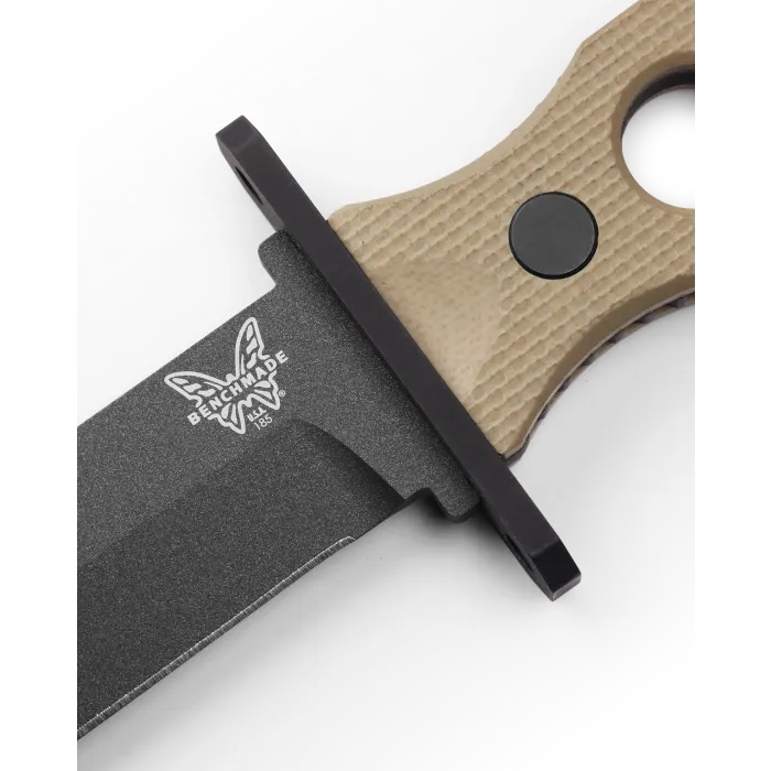 Benchmade 185BK-1 SOCP Fixed Blade Plain Edge G-10 Black 7.11" Knife