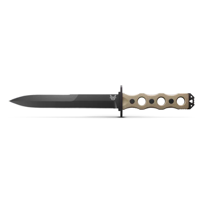 Benchmade 185BK-1 SOCP Fixed Blade Plain Edge G-10 Black 7.11" Knife