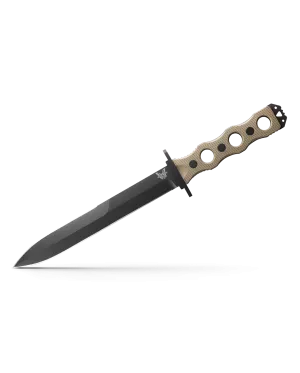 Benchmade 185BK-1 SOCP Fixed Blade Plain Edge G-10 Black 7.11" Knife