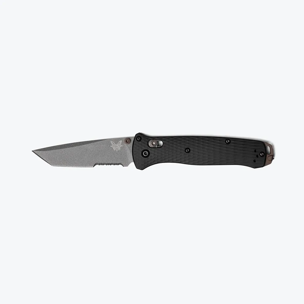 Benchmade 537GY-03 Bailout Axis Folding Knife Black Aluminum Serrated Edge