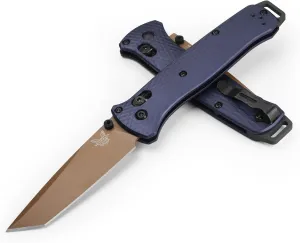Benchmade - Bailout 537 Tactical Knife, Tanto Blade with Crater Blue Aluminum Handle (537FE-02)