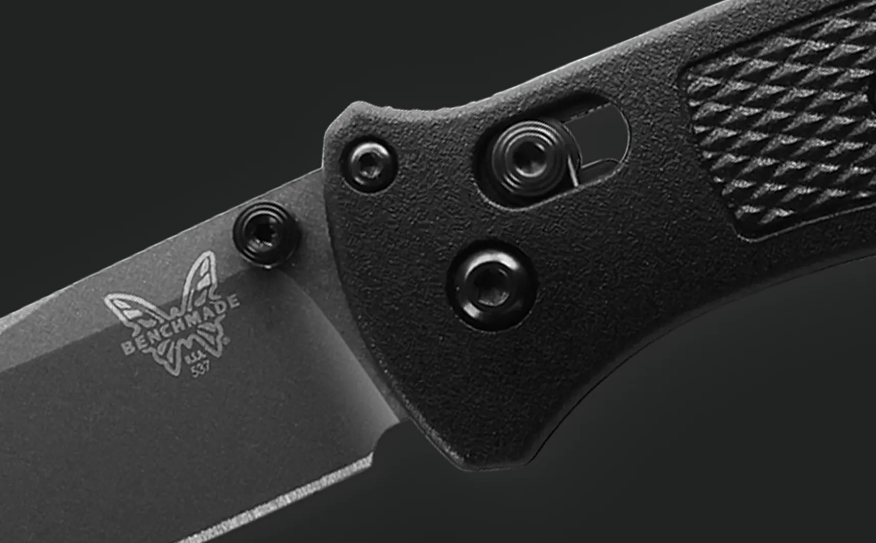 Benchmade Bailout 537GY Black Grivory 3.38'' Folding Pocket Knife