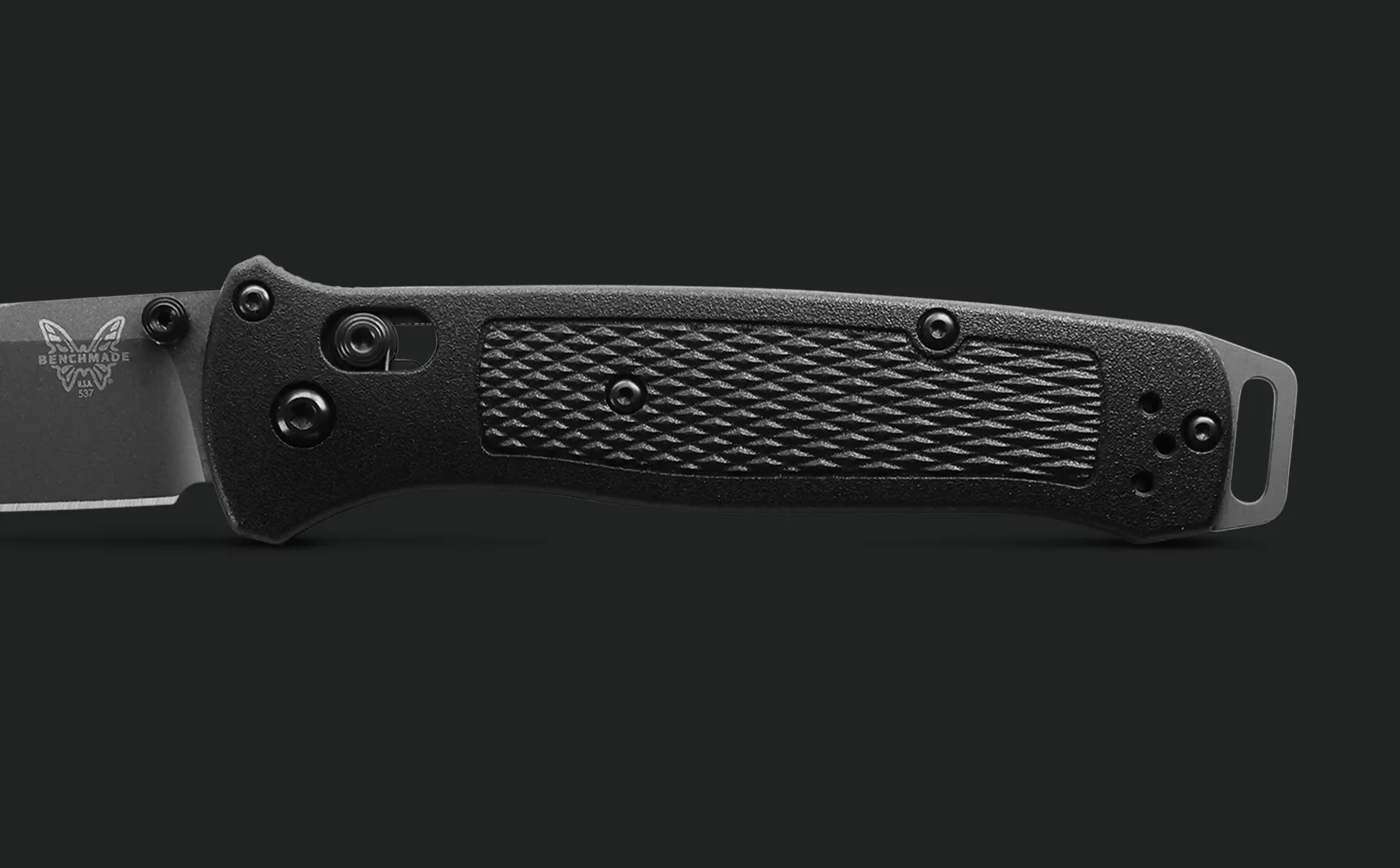 Benchmade Bailout 537GY Black Grivory 3.38'' Folding Pocket Knife
